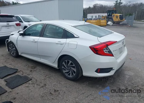 2018 Honda Civic Ex from USA, damaged, VIN 2HGFC2F72JH550221